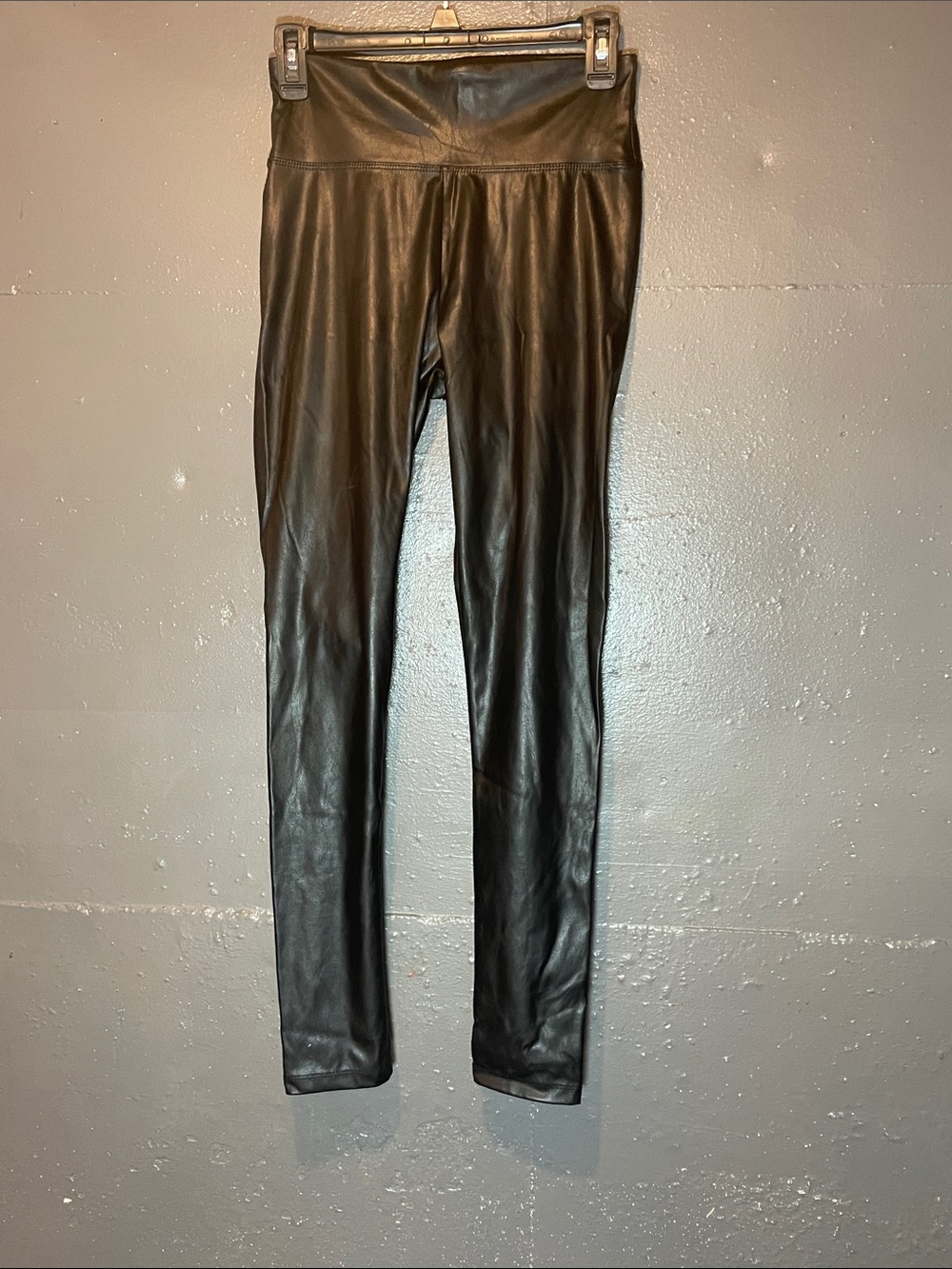 T.J.Maxx Black Faux Leather Leggings